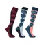 Hy Equestrian Synergy Argyle Socks - Pack of 3 - Riviera/Grape